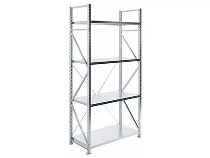 Стеллаж MS U сплошные полки 2500х1200x600/4 